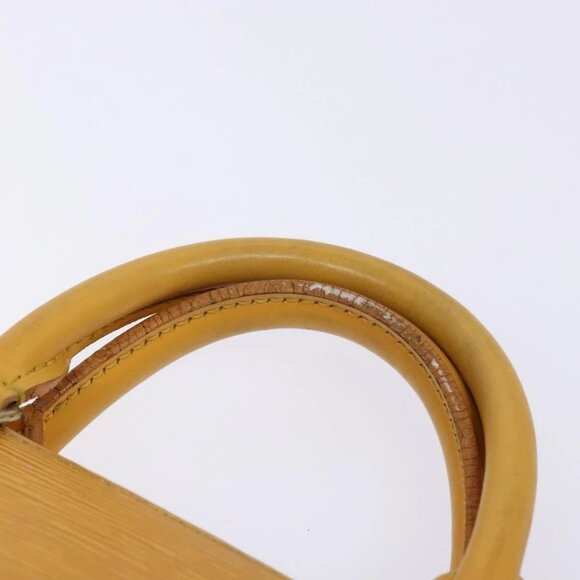 LOUIS VUITTON Epi Sac Triangle Hand Bag Yellow M52099 LV Auth BA5251 - Picture 9 of 16